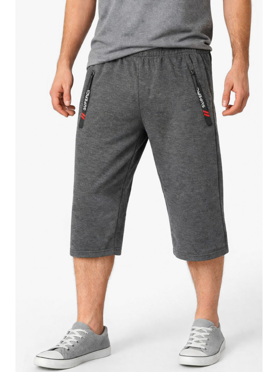 Бриджи мужские полубатальные тёмно-серого цвета Y-6709 212989C