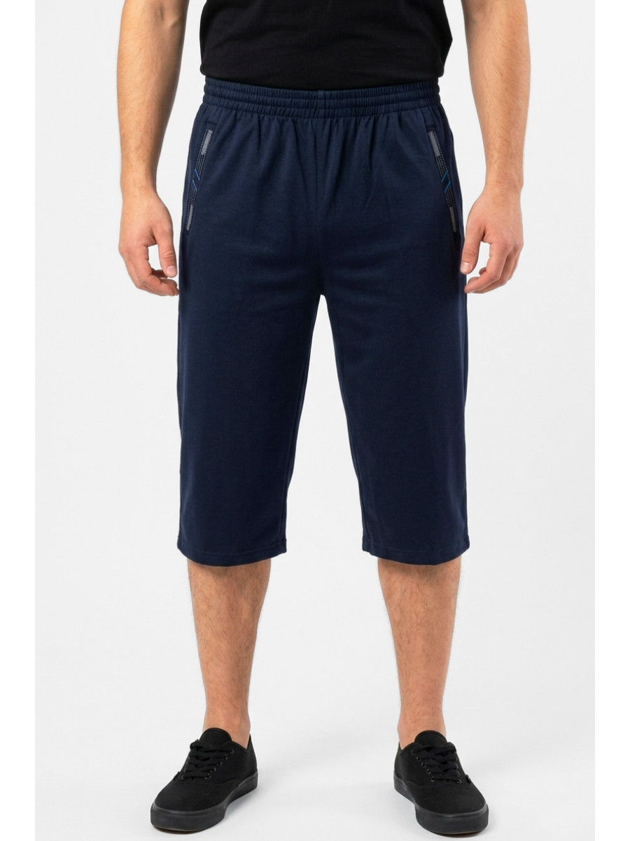 Бриджи мужские полубатальные тёмно-синего цвета Y-6689 212990C