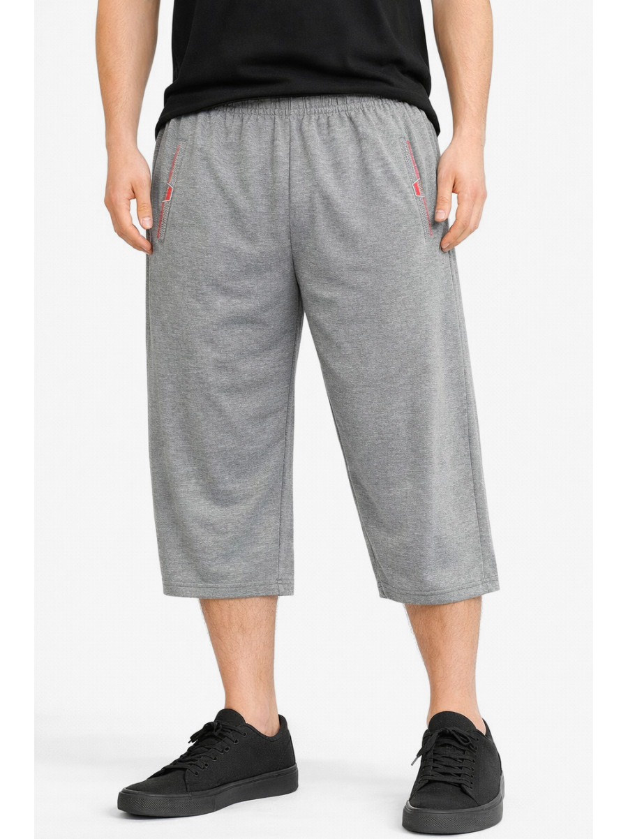 Бриджи мужские полубатальные тёмно-серого цвета Y-6689 212991C