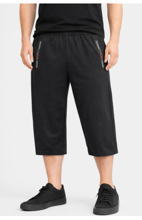 Бриджи мужские полубатальные черного цвета Y-6689 212992C