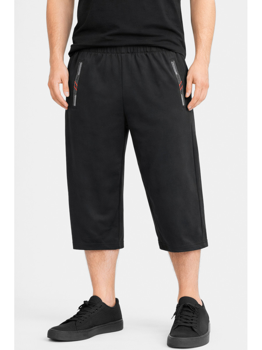 Бриджи мужские полубатальные черного цвета Y-6689 212992C