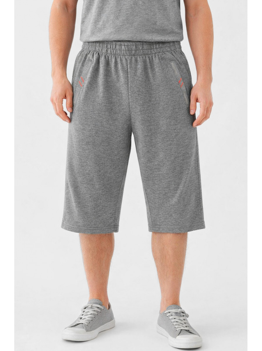 Бриджи мужские полубатальные серого цвета Y-6689 212993C