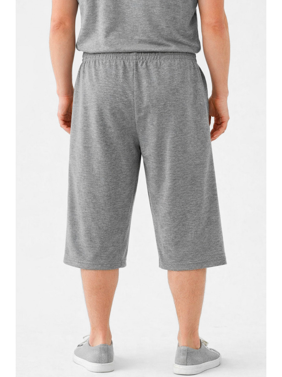 Бриджи мужские полубатальные серого цвета Y-6689 212993C