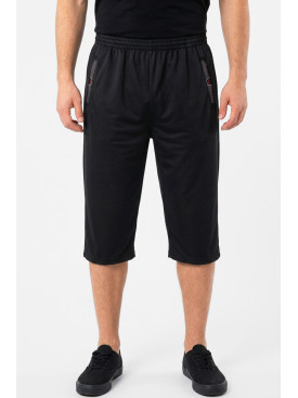 Бриджи мужские полубатальные черного цвета Y-6742-LBK 212994C