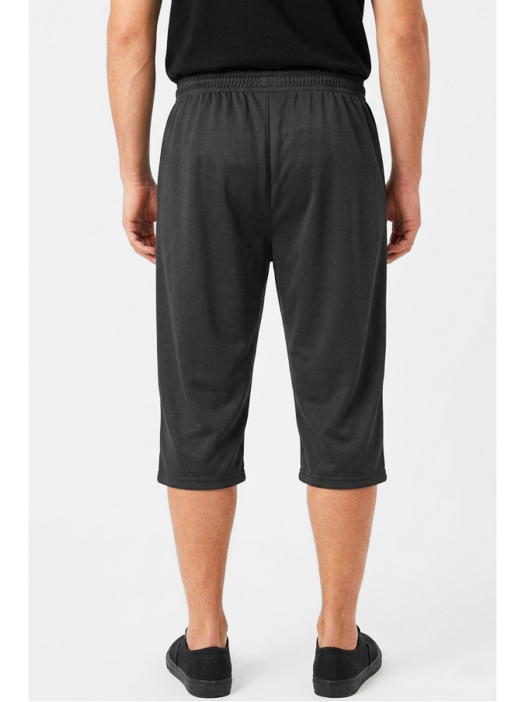 Бриджи мужские полубатальные черного цвета Y-6742-LBK 212994C