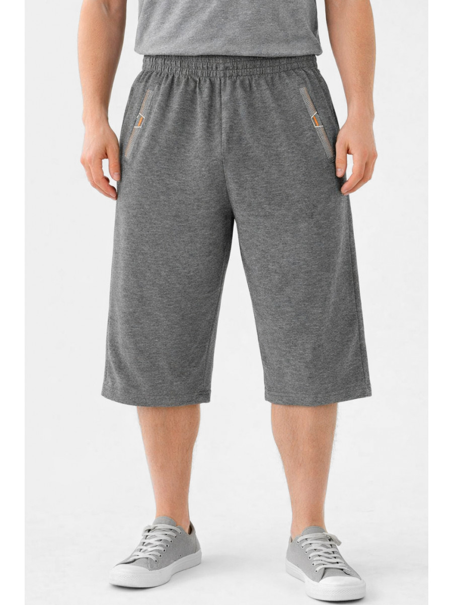 Бриджи мужские полубатальные тёмно-серого цвета Y-6742-LBK 212997C