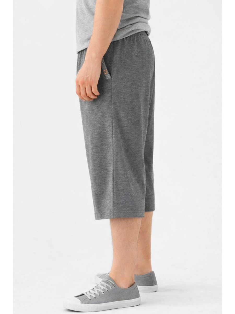 Бриджи мужские полубатальные тёмно-серого цвета Y-6742-LBK 212997C