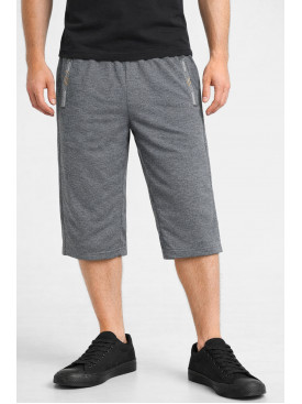 Бриджи мужские полубатальные тёмно-серого цвета Y-6742-LBK 212998C