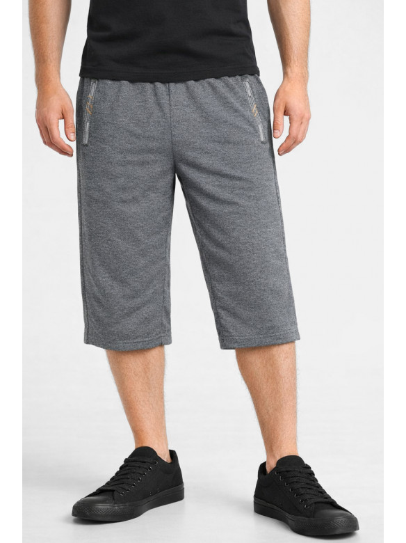 Бриджи мужские полубатальные тёмно-серого цвета Y-6742-LBK 212998C