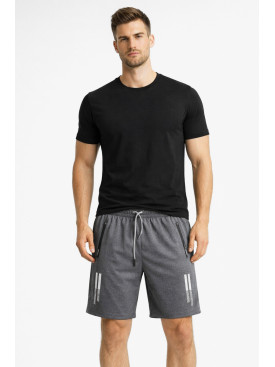 Шорты мужские серого цвета с принтом А2087-1 213000C