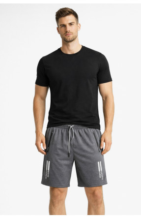 Шорты мужские серого цвета с принтом А2087-1 213000C