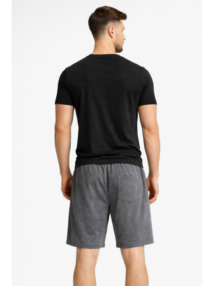 Шорты мужские серого цвета с принтом А2087-1 213000C