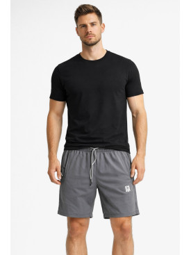 Шорты мужские тёмно-серого цвета с принтом А2087-1 213002C