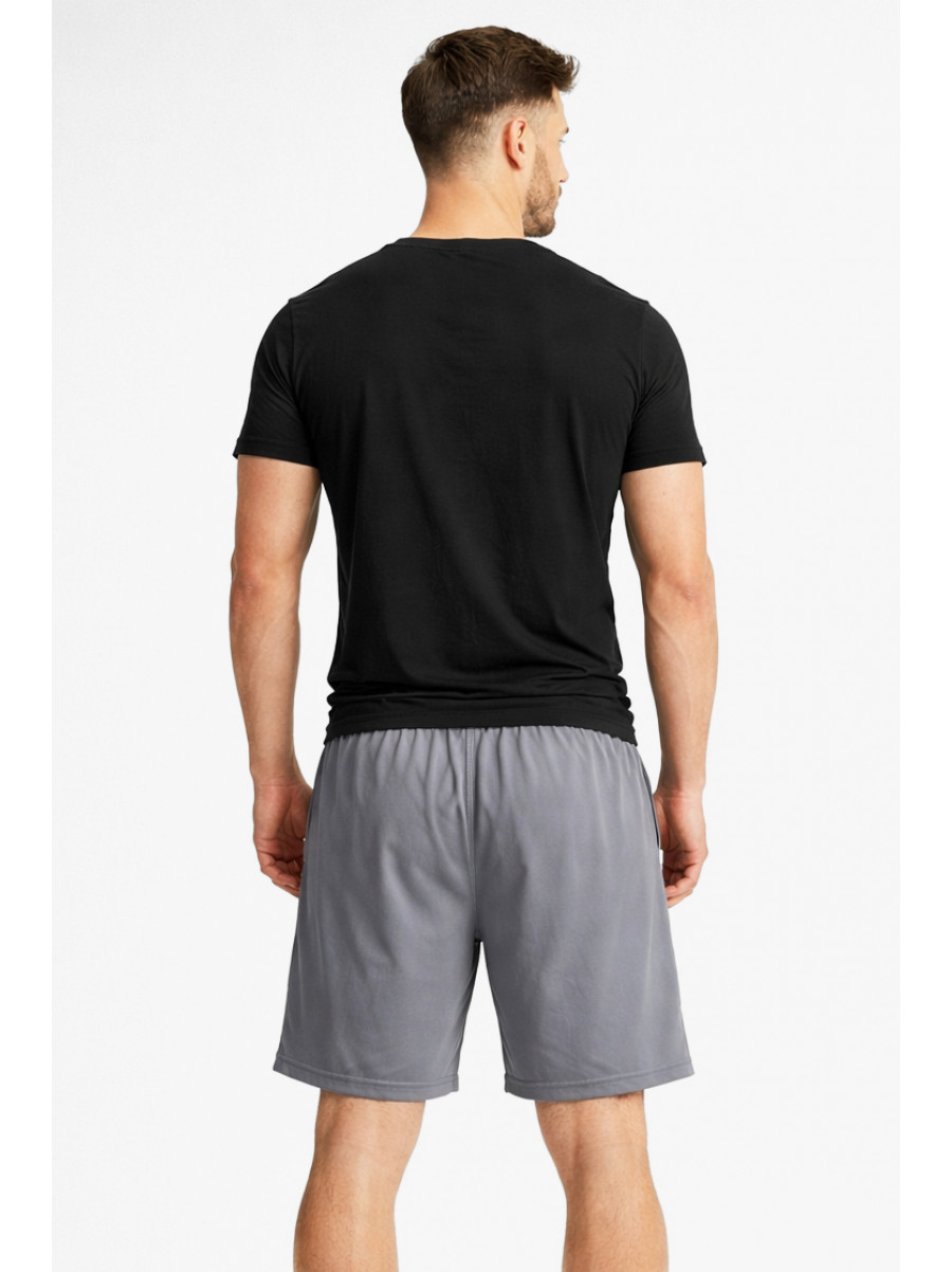 Шорты мужские тёмно-серого цвета с принтом А2087-1 213002C