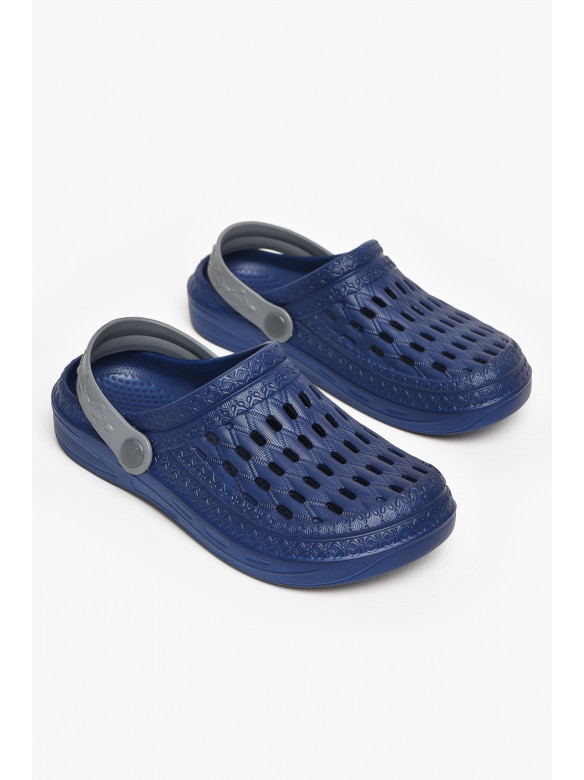 Кроксы женские темно-синего цвета ДС-62 213003C