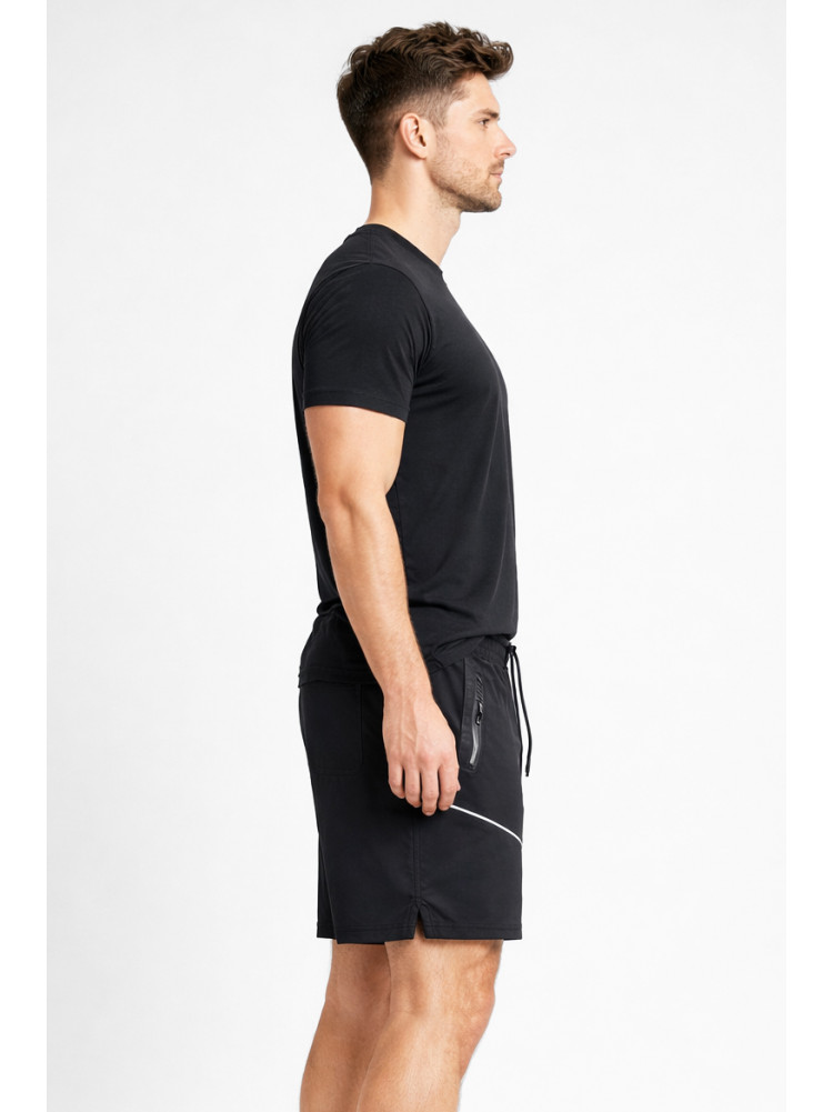 Шорты мужские однотонные черного цвета А2087-3 213004C