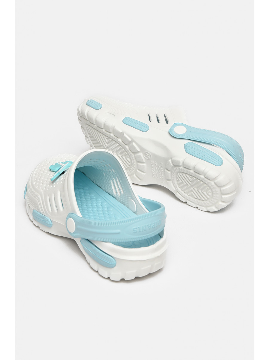 Кроксы женские белого цвета СД-48 213005C