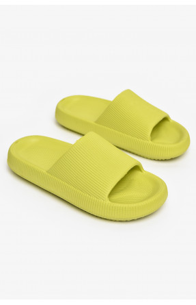 Шлепанцы пена женские салатового цвета с-88 213008C