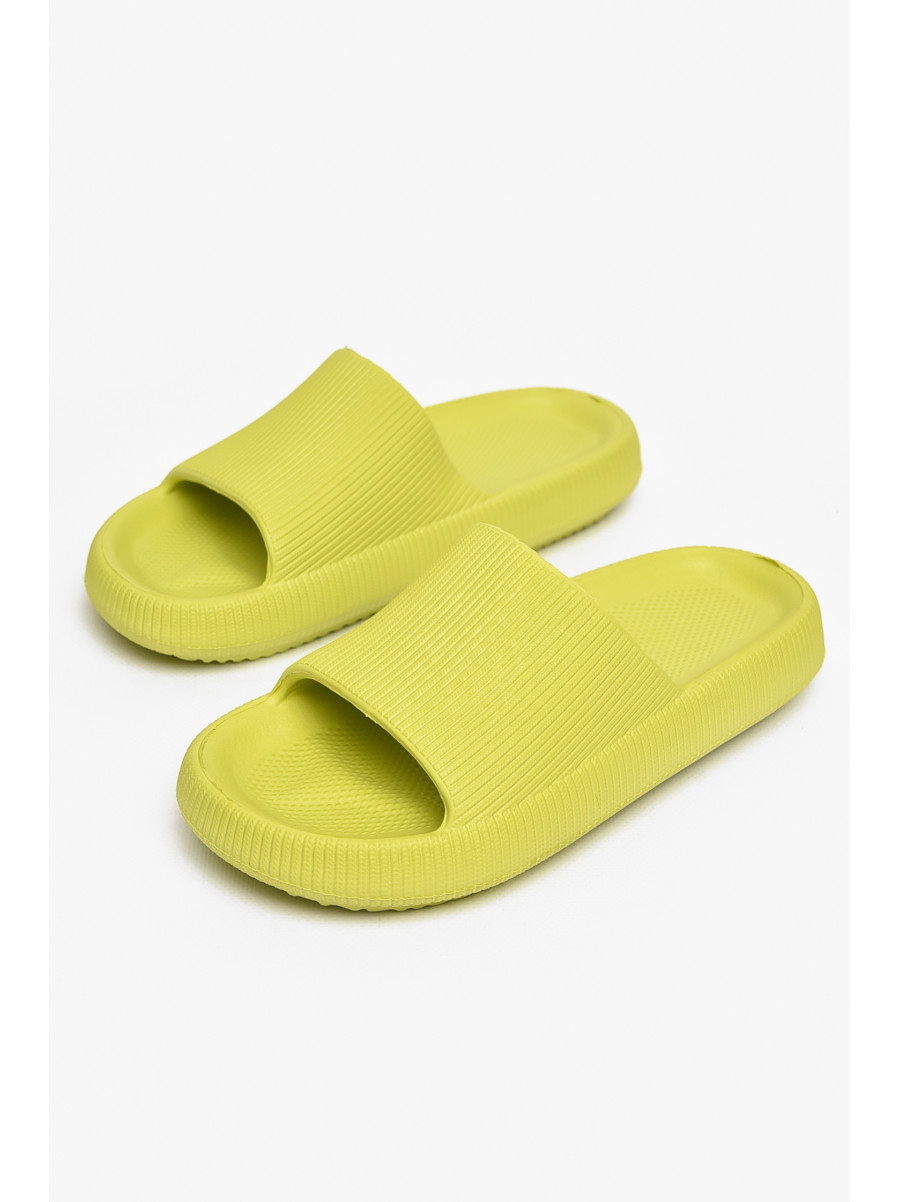 Шлепанцы пена женские салатового цвета с-88 213008C