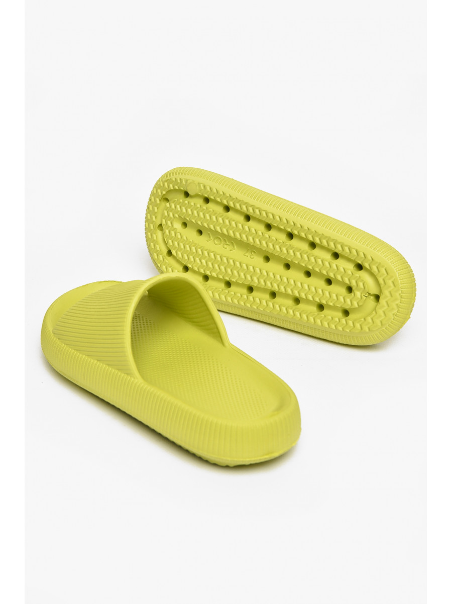 Шлепанцы пена женские салатового цвета с-88 213008C