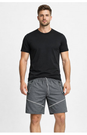 Шорты мужские однотонные тёмно-серого цвета А2087-3 213009C