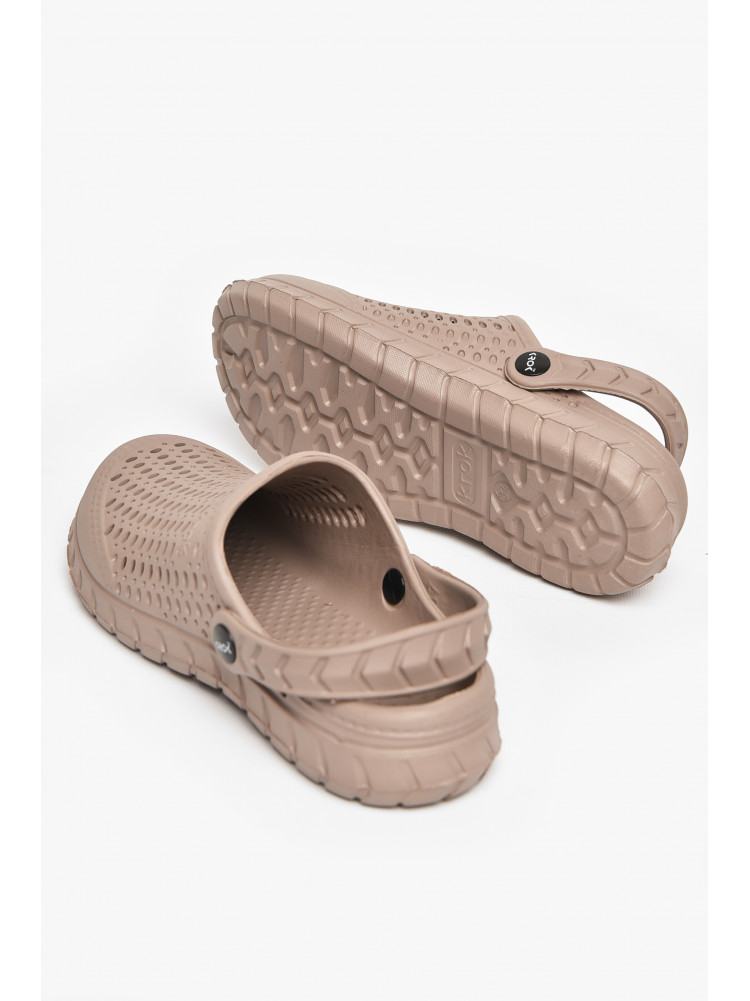 Кроксы женские бежевого цвета с62 213010C