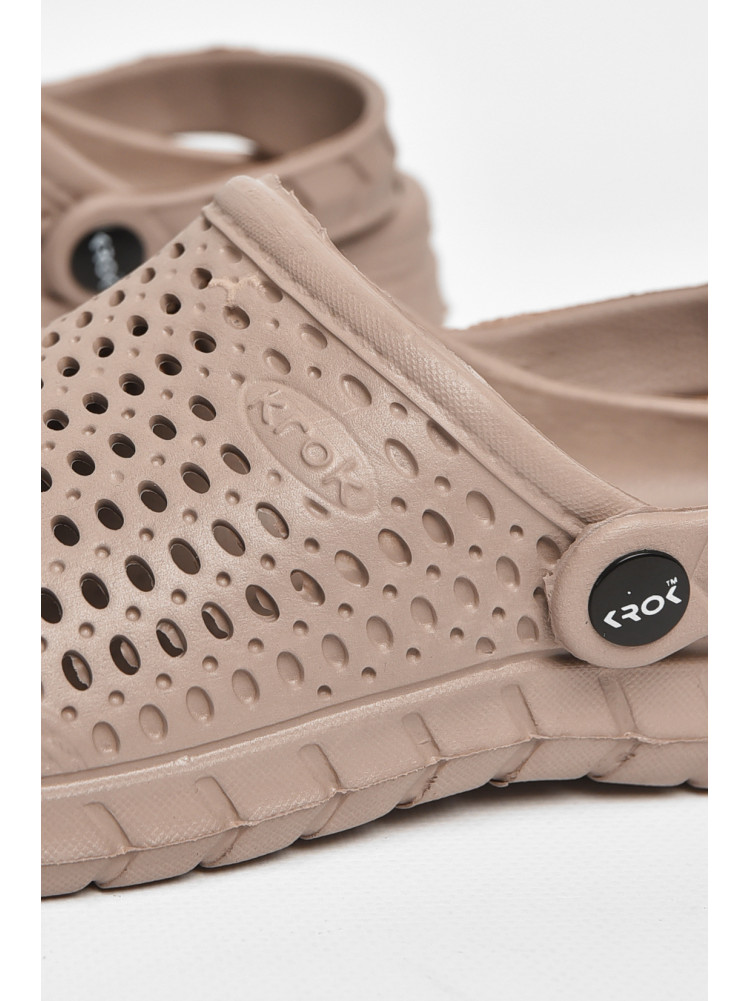 Кроксы женские бежевого цвета с62 213010C