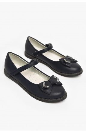 Туфли детские для девочки темно-синего цвета Н2570-2 213011C