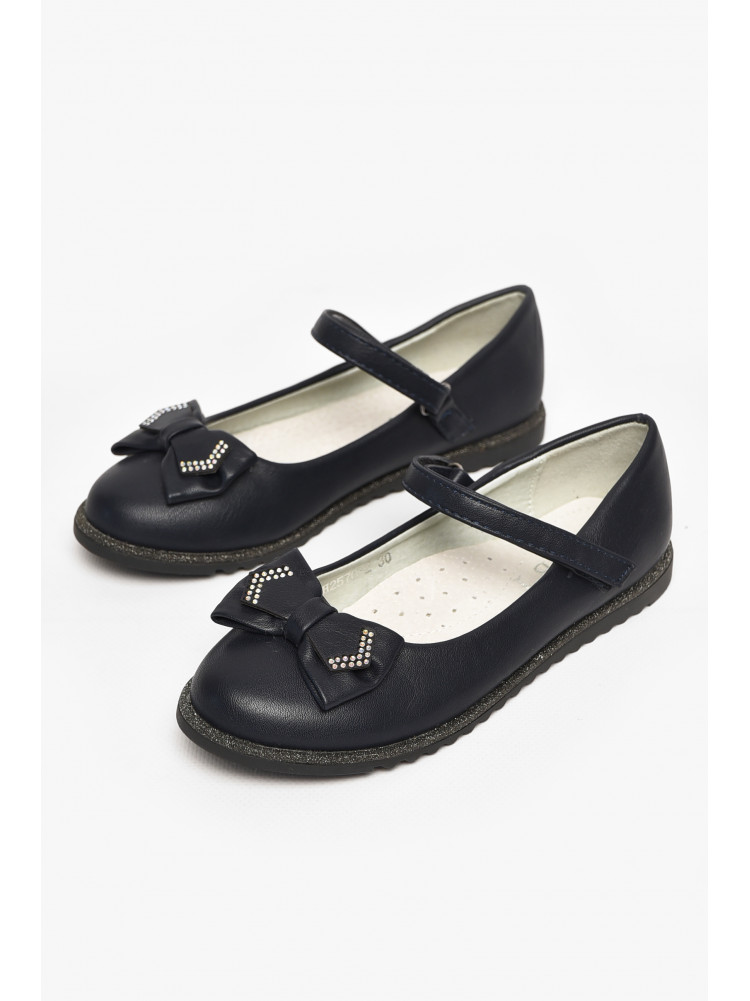 Туфли детские для девочки темно-синего цвета Н2570-2 213011C