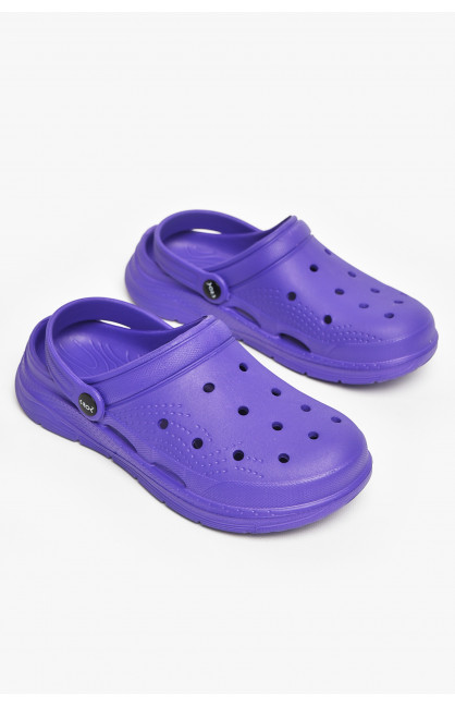 Кроксы женские фиолетового цвета с102 213012C