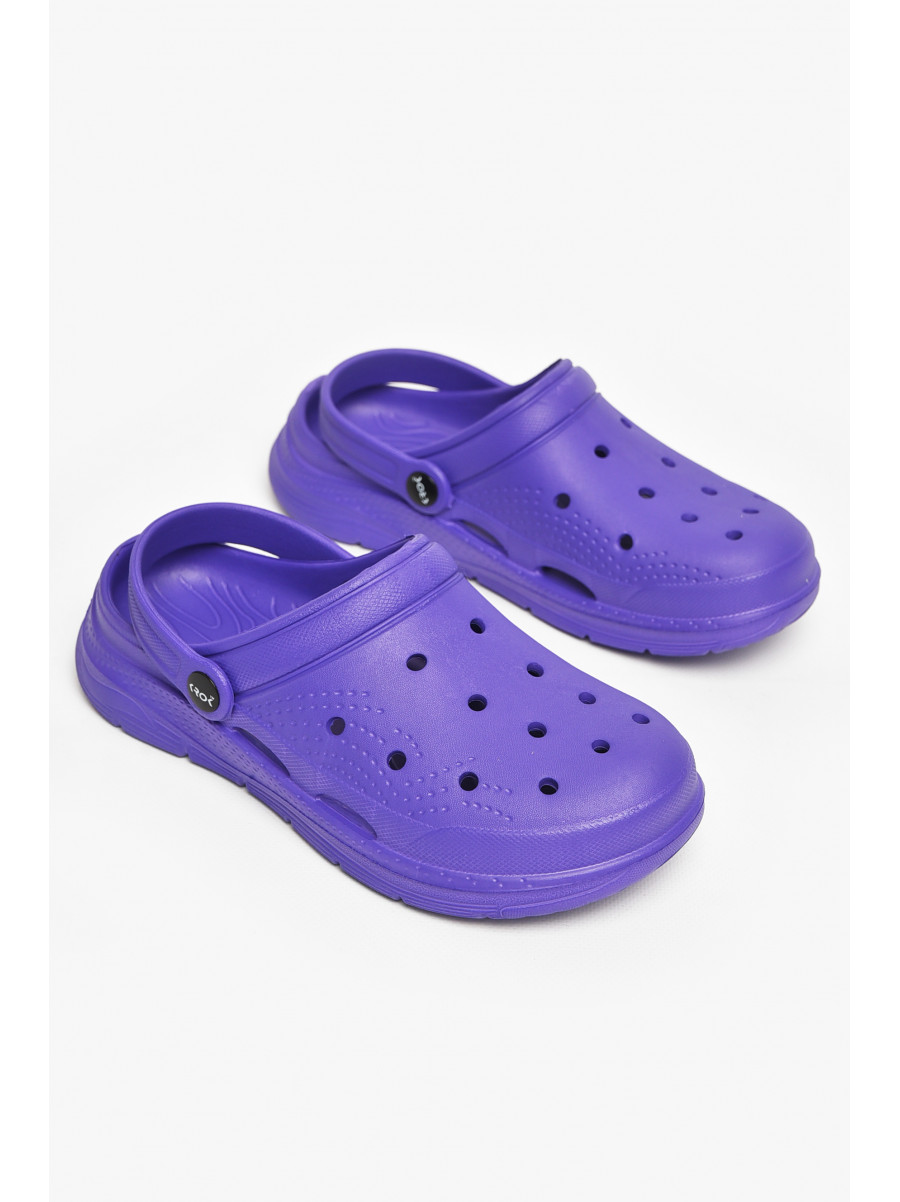 Кроксы женские фиолетового цвета с102 213012C