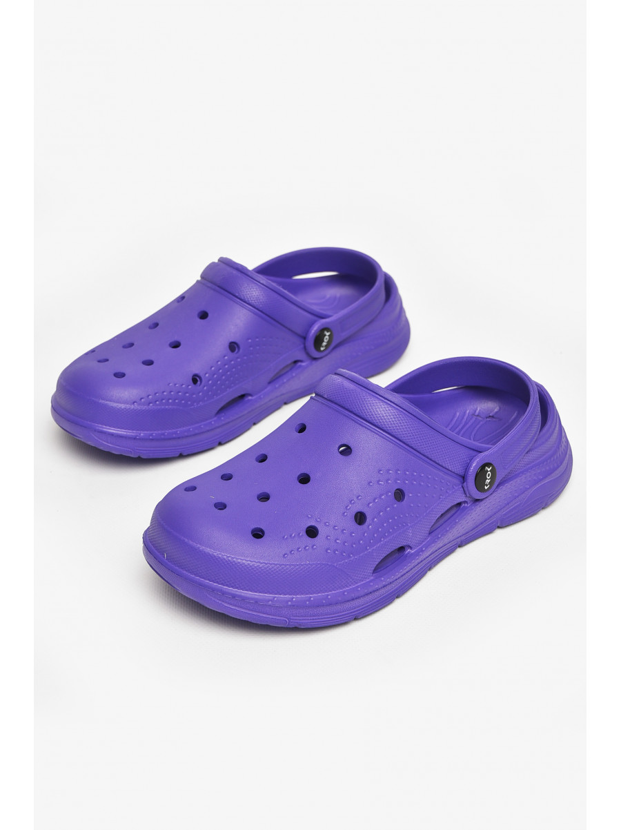 Кроксы женские фиолетового цвета с102 213012C