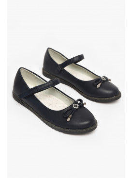 Туфли детские для девочки темно-синего цвета Н2569-2 213014C