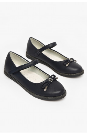 Туфлі дитячі для дівчинки темно-синього кольору Н2569-2 213014C