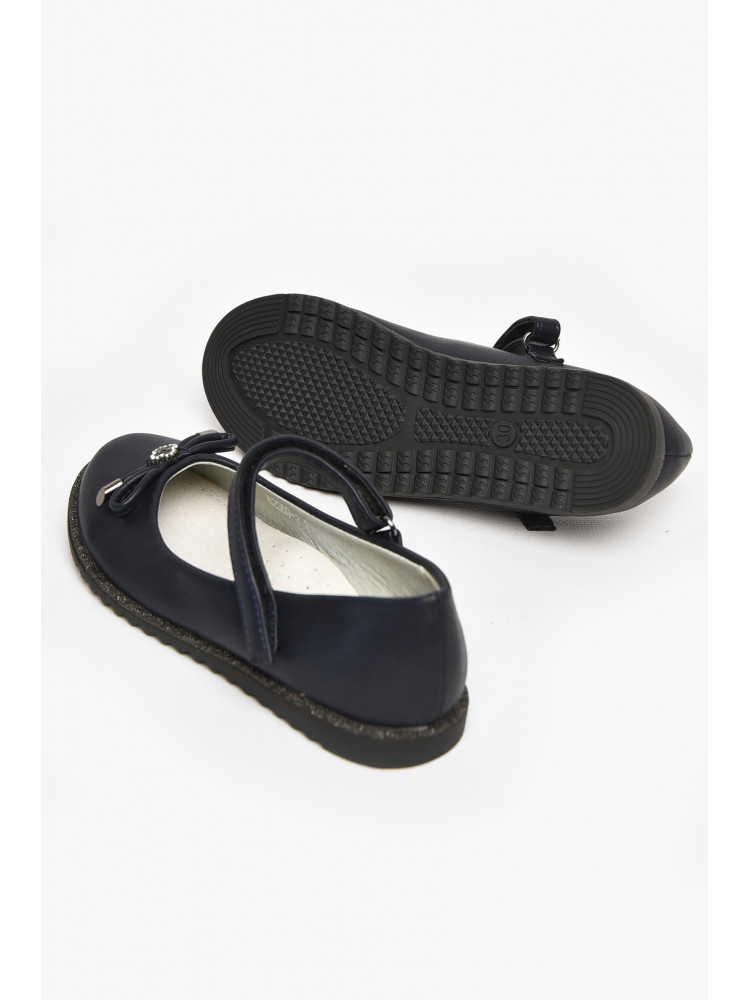 Туфлі дитячі для дівчинки темно-синього кольору Н2569-2 213014C