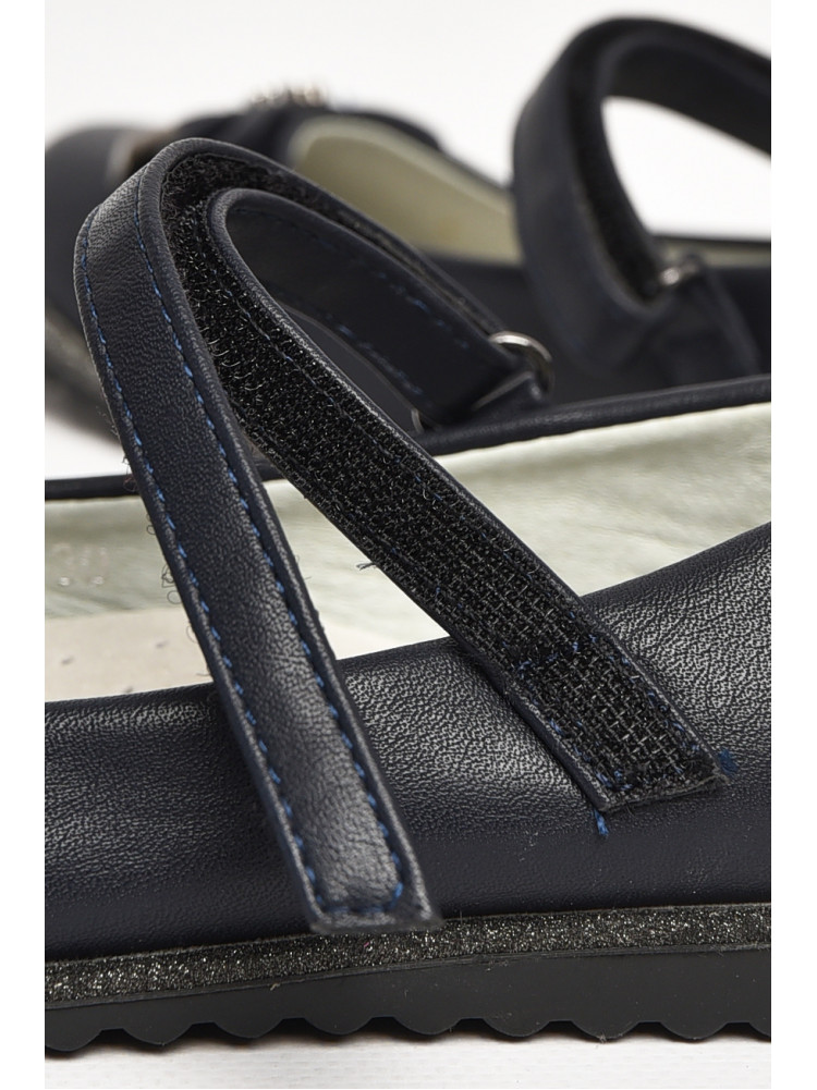 Туфлі дитячі для дівчинки темно-синього кольору Н2569-2 213014C