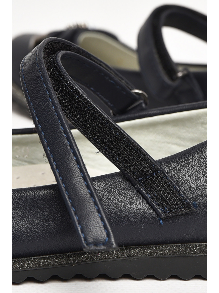 Туфлі дитячі для дівчинки темно-синього кольору Н2569-2 213014C