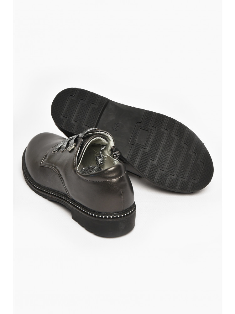 Туфлі дитячі для дівчинки темно-сірого кольору 5994-3 213016C