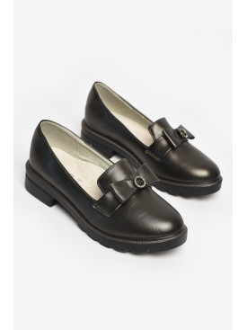 Туфли детские для девочки темно-серого цвета Р5991-3 213018C