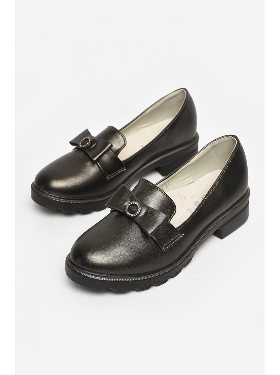 Туфлі дитячі для дівчинки темно-сірого кольору Р5991-3 213018C