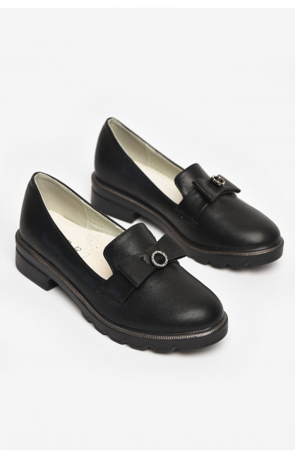 Туфли детские для девочки черного цвета Р5991-1 213019C