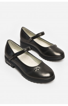 Туфлі дитячі для дівчинки темно-сірого кольору 5984-3 213020C