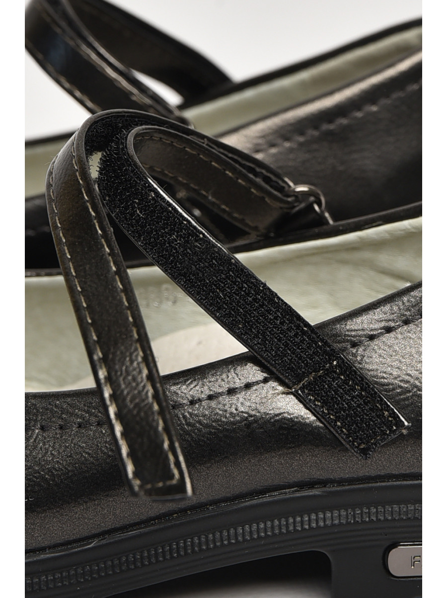 Туфлі дитячі для дівчинки темно-сірого кольору 5984-3 213020C