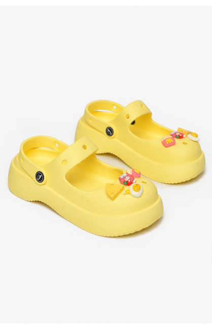 Кроксы женские желтого цвета 5159-2 213030C