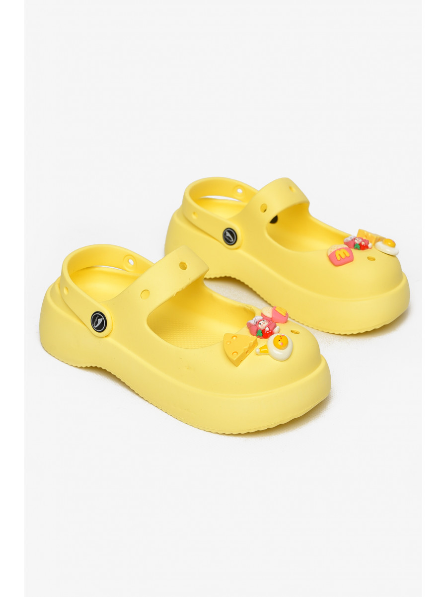 Кроксы женские желтого цвета 5159-2 213030C