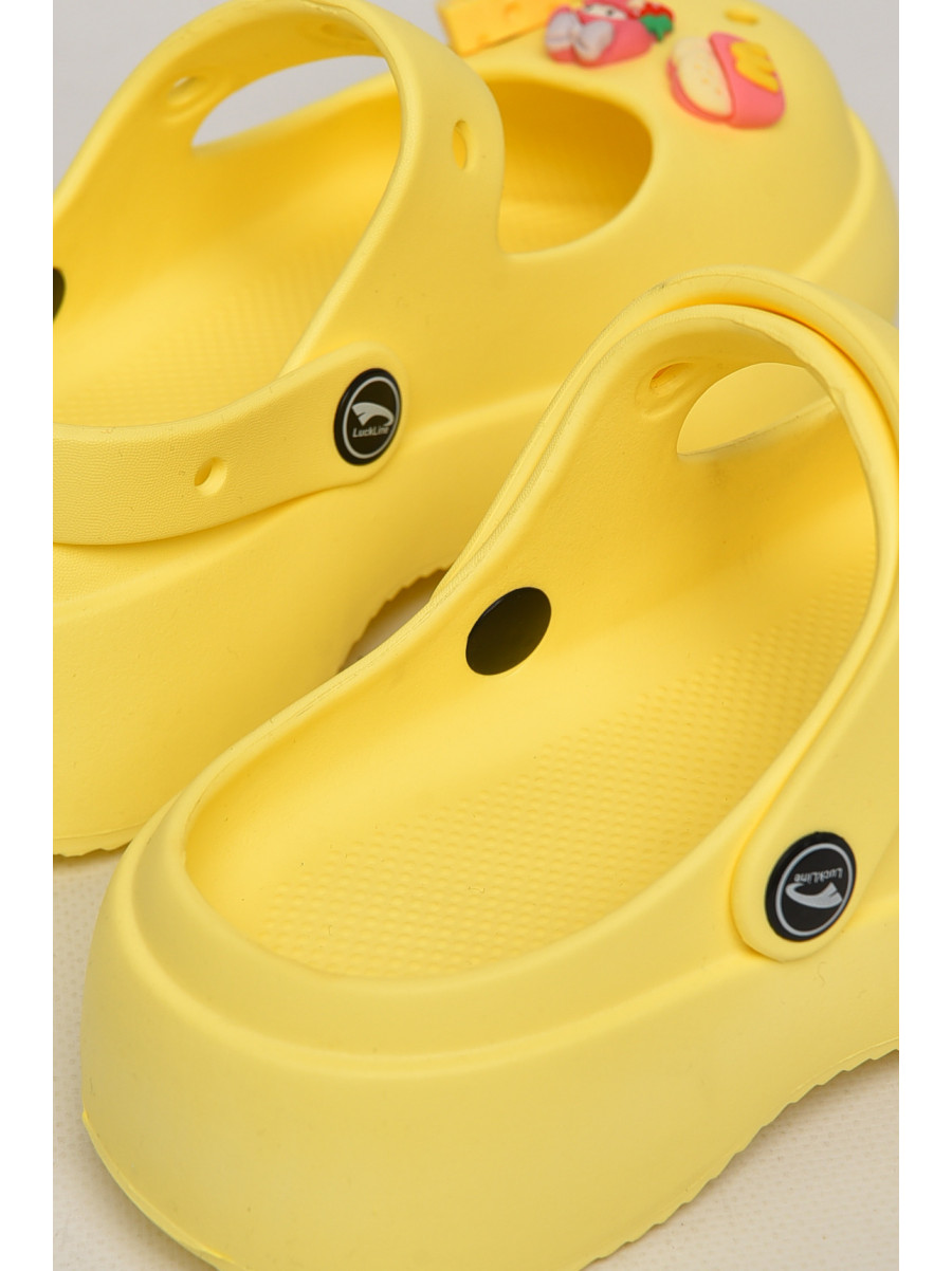 Кроксы женские желтого цвета 5159-2 213030C
