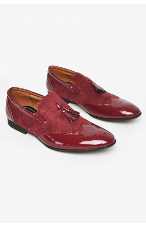 Туфлі чоловічі бордового кольору 6062-8 213036C
