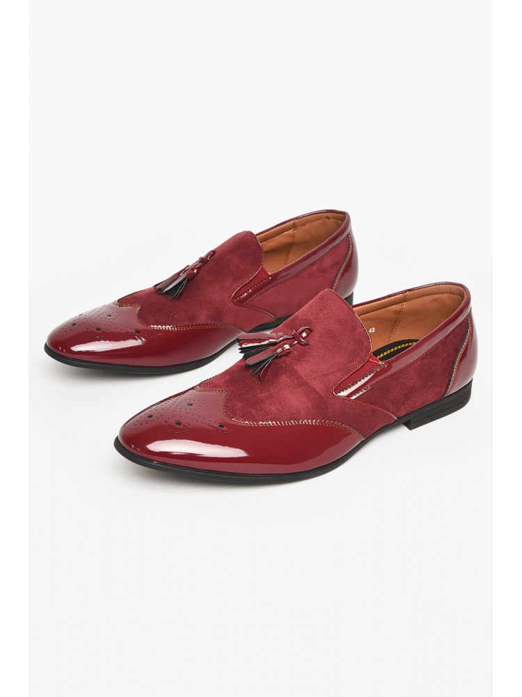 Туфлі чоловічі бордового кольору 6062-8 213036C
