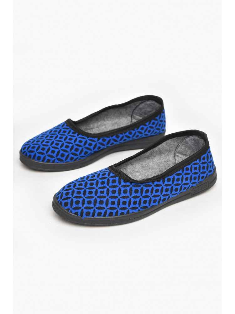 Тапочки женские синего цвета Ебіас лодочка 213037C