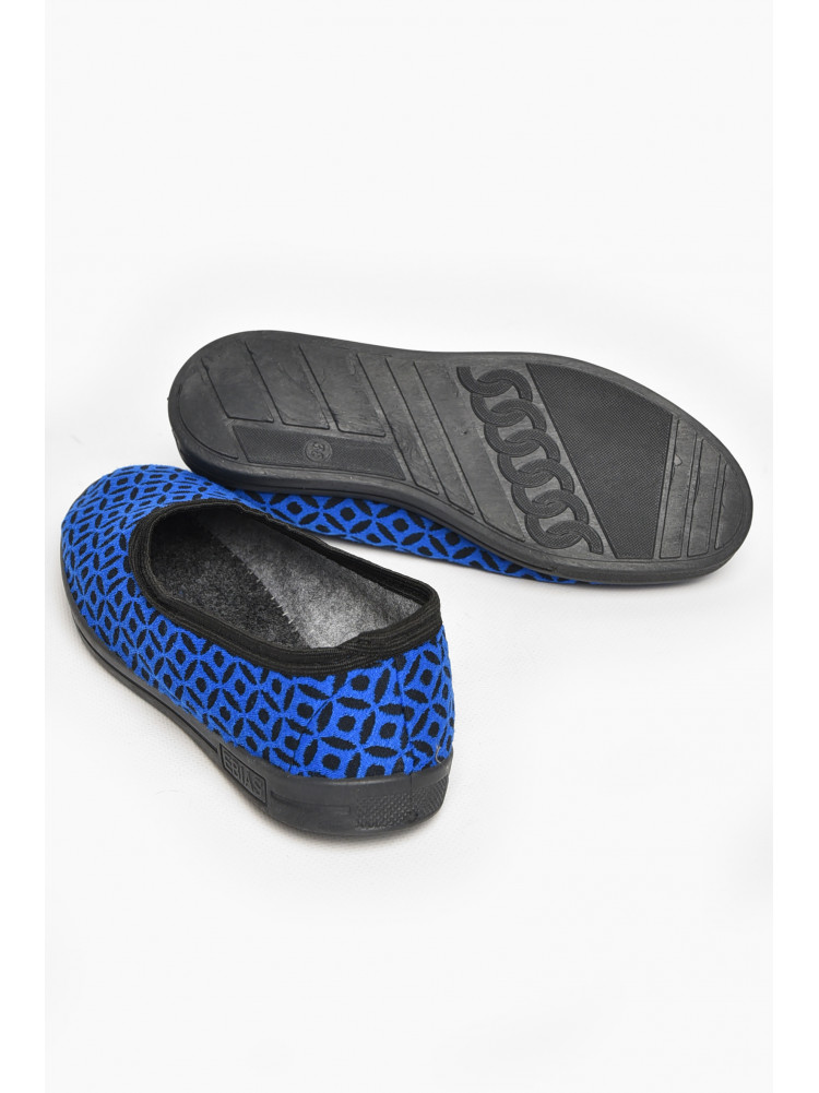 Тапочки женские синего цвета Ебіас лодочка 213037C